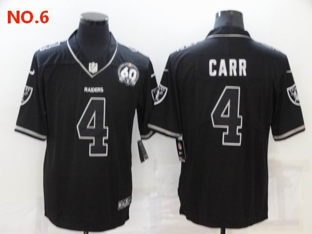 Men's Las Vegas Raiders 4 Derek Carr Jesey NO.6;